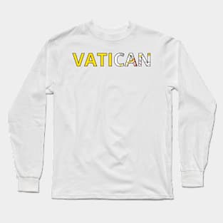 Drapeau Vatican Long Sleeve T-Shirt